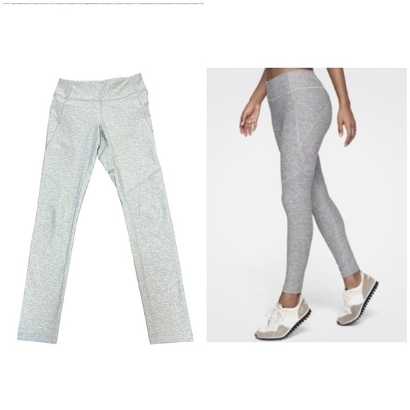 Outdoor Voices Warm Up Leggings Gray Athletic 7/8 Length Size Small - Picture 1 of 6